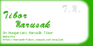 tibor marusak business card